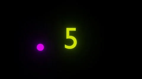Film countdown production timer graphic design element Stock Footage 343724590