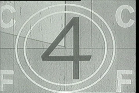 Film countdown two projector sfx classsic 1950s vintage home movie 868  Stock Footage 10908495