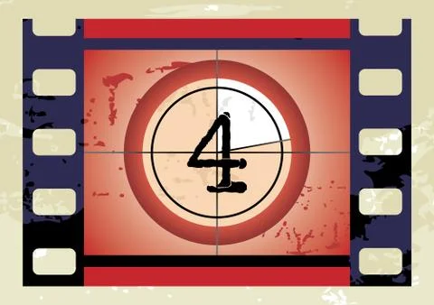 Film Countdown (vector) Stock Illustration