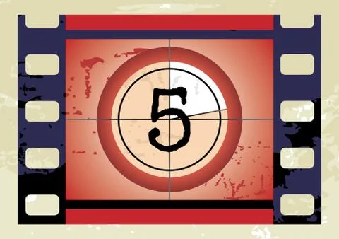 Film Countdown (vector) Stock Illustration