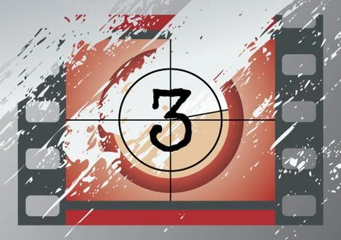 Film Countdown (vector) Stock Illustration