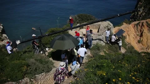 Film Crew In set Stock Footage 40725051