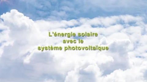 Film de présentation de slogans pour la technologie photovoltaïque Stock Footage 87677465