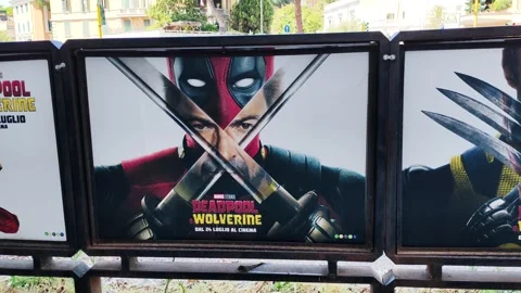 The film Deadpool  Wolverine Stock Footage 280768618