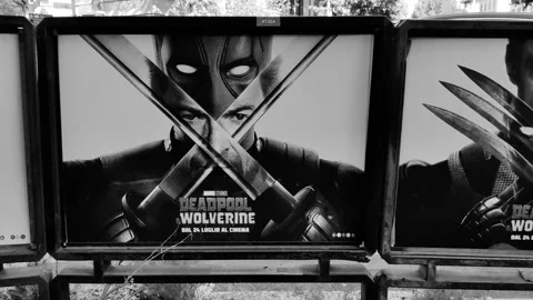 The film Deadpool  Wolverine Stock Footage 280768645