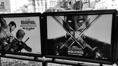 The film Deadpool  Wolverine Stock Footage 280768680