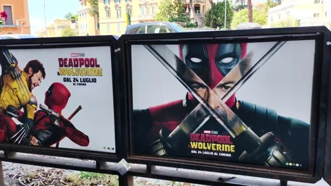 The film Deadpool  Wolverine Stock Footage 280768687