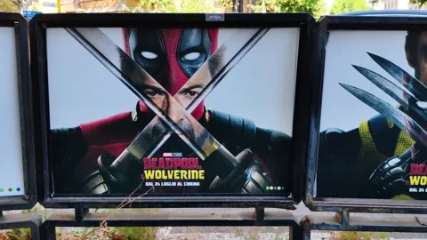 The film Deadpool  Wolverine Stock Footage 280768727
