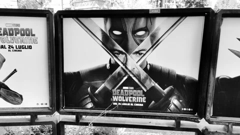 The film Deadpool  Wolverine Stock Footage 280768785