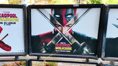 The film Deadpool  Wolverine Stock Footage 280768798