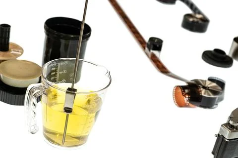 Film Developing Kit Foto stock