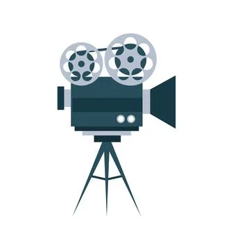 Film device with tripod Stock Illustration