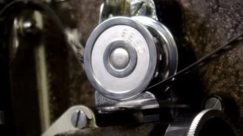 Film Feed Rod Loop (HD) Stock Footage 10737358