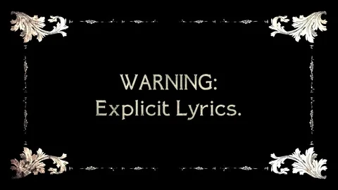 Film frame old warning explicit lyrics Stock Footage 93007690
