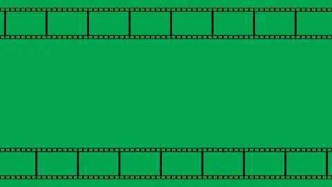 Film frame seamless loop animation with dual direction horizontal motion. Stock Footage 318373909