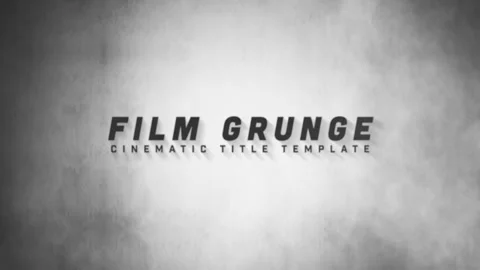 Film Grunge Title After Effects stock