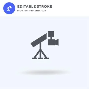 Film icon vector, filled flat sign, solid pictogram isolated on white, logo イラスト素材