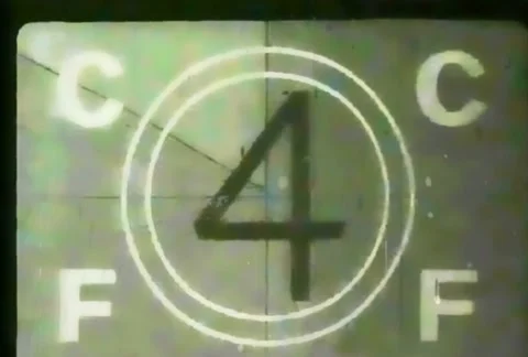 Film Leader with Countdown Stock Footage 12662447