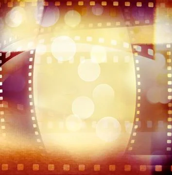 Film negative frames and circles Stock Illustration