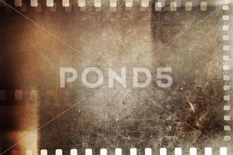Film negative frames grunge background Stock Photos