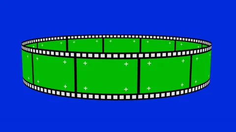 Film Negatives Loop With Green Screen Stock Footage 27195065
