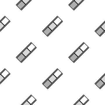 Film pattern flat Illustrazione stock
