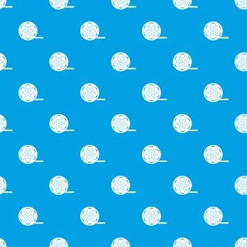 Film pattern seamless blue Stock Illustration