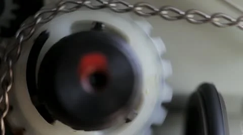 Film projector mechanism. Stock Footage