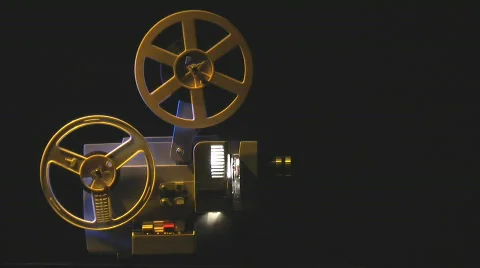 Film projector sequence 2 Stock Footage 448212