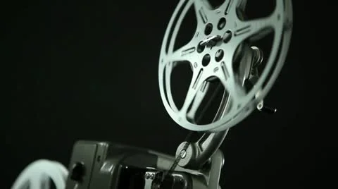 Film Reel 8mm black Stock Footage