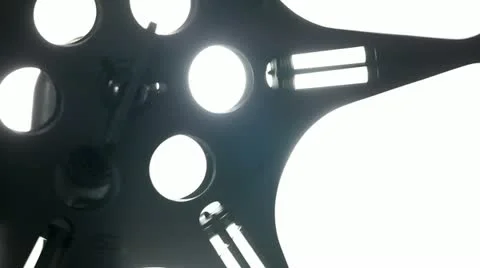 Film Reel 8mm white Stock Footage