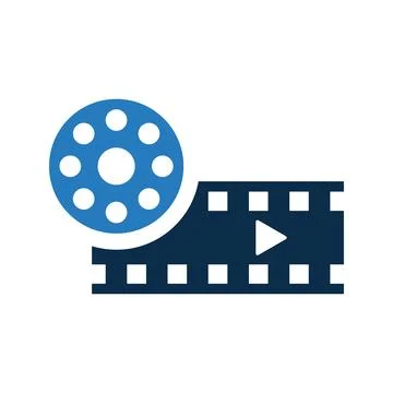 Film reel Icon. Stock Illustration