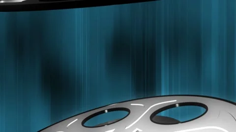 Film Reel Looping Animated Background Stock Footage