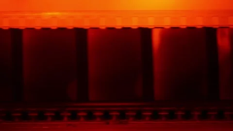 Film reel in  processing 7 Stock Footage 314973407