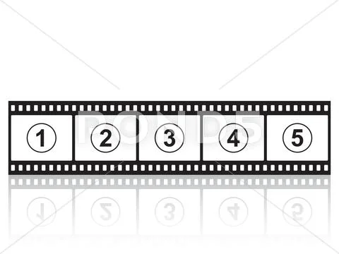 Film with reflection Stock Illustration
