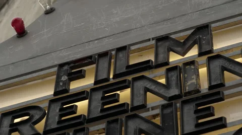 Film Screening Text Stock Footage 37145120