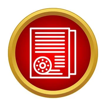 Film script document showing movie production information Stock Illustration