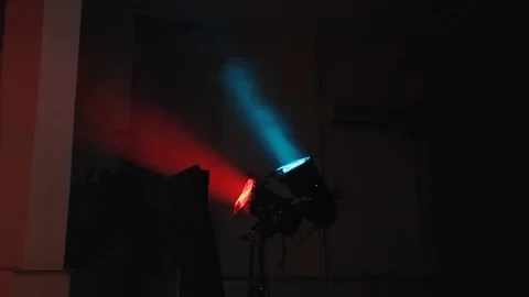Film Set Lights Set-Up Handheld 스톡 동영상 104200877