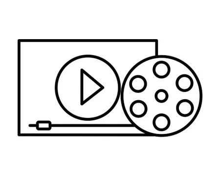 Film set objects icon Stock Illustration