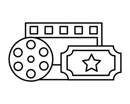 Film set objects icon 스톡 일러스트