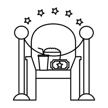 Film set objects icon Stock Illustration