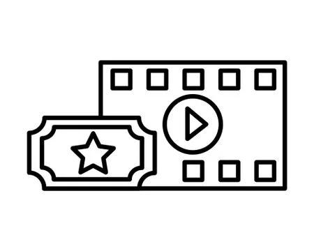 Film set objects icon Stock Illustration