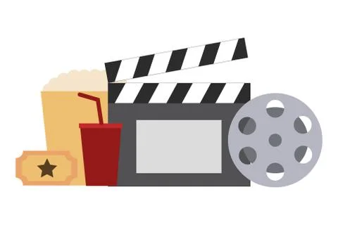 Film set objects icon Stock Illustration