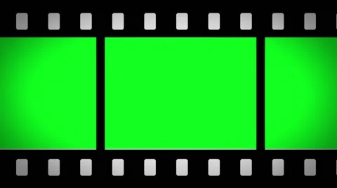 Film Strip Animation Effect - Green Screen Stock Footage