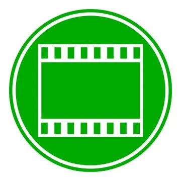 Film strip button Illustrazione stock