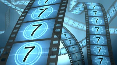 Film Strip Countdown Stock Footage 11441848