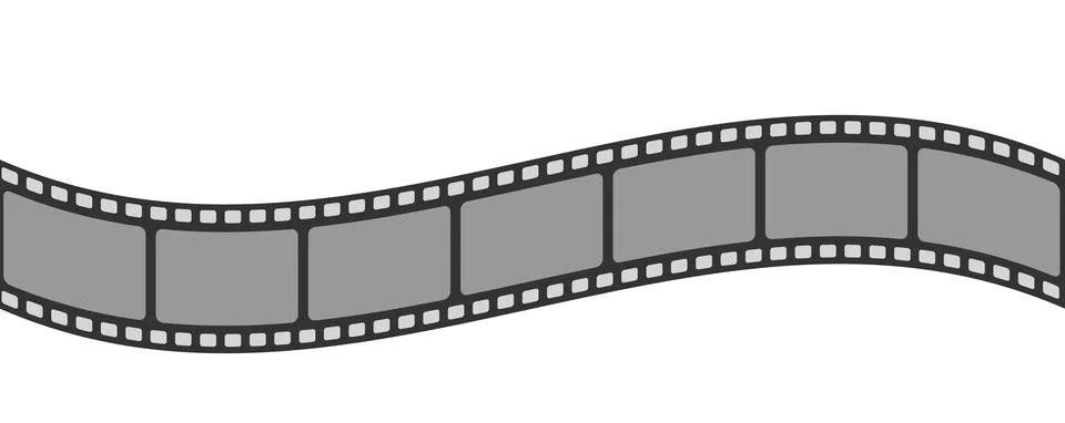 Film strip frame or border set. Photo, cinema or movie negative. Old retro film Stock Illustration