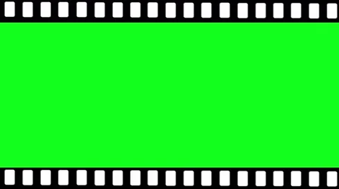 Film strip over lay loop green screen Stock-Footage 58229911