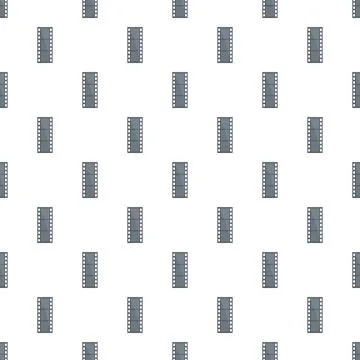 Film strip pattern repeating on white background Stock Illustration
