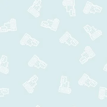 Film studio line seamless pattern Ilustración de archivo